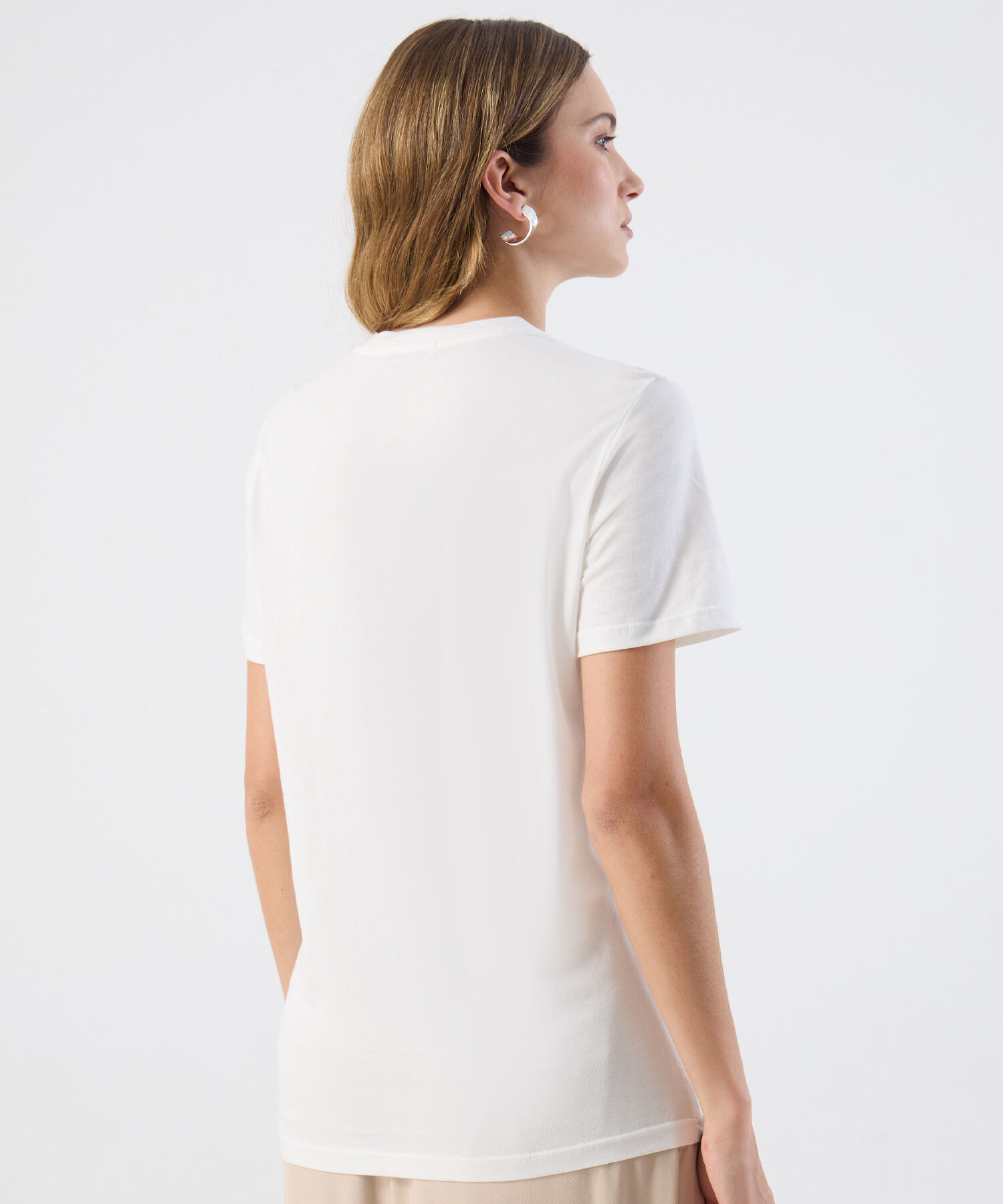 Camiseta Rib Cuello Halter Para Mujer