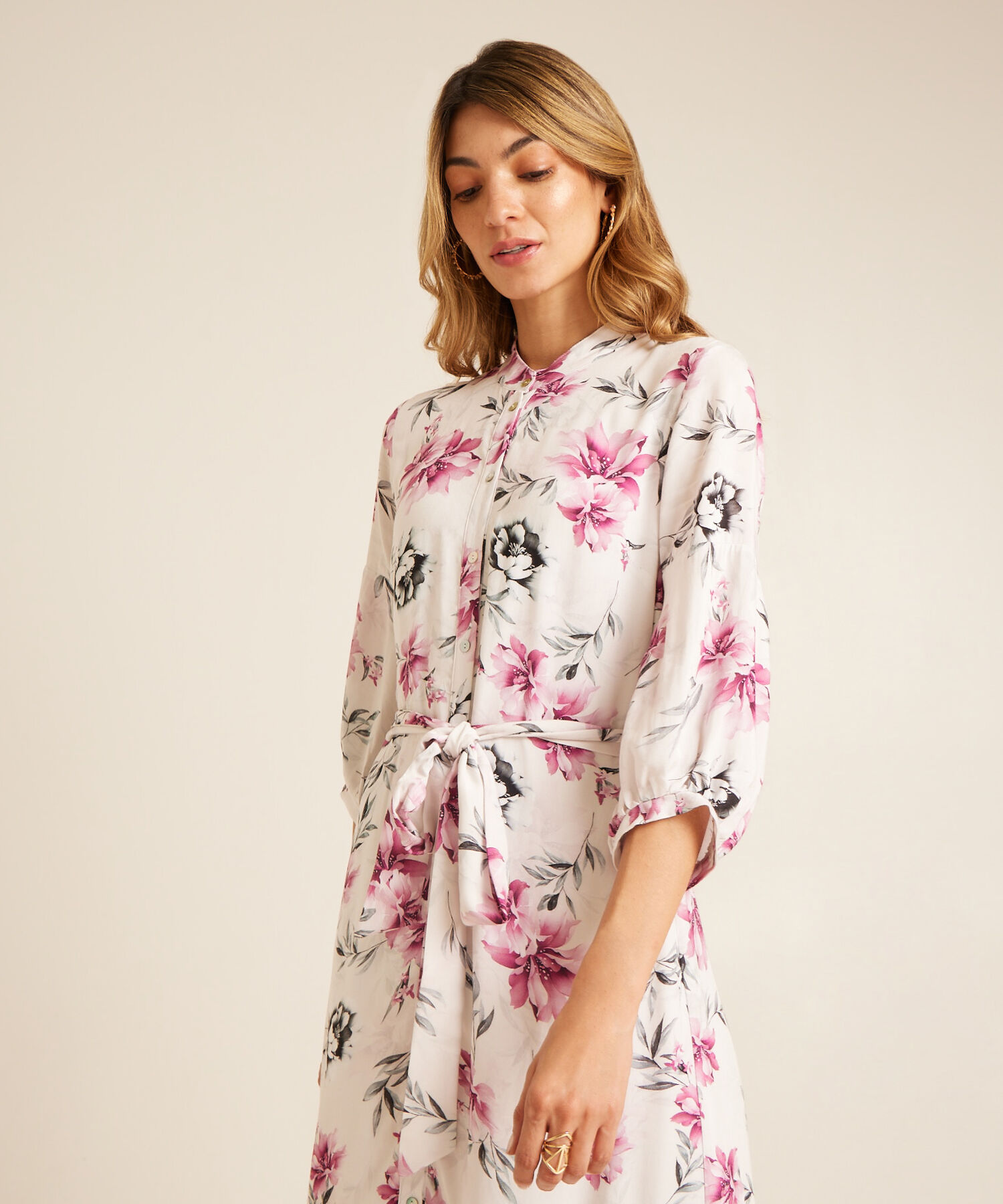 Vestido Manga 3/4  Estampado