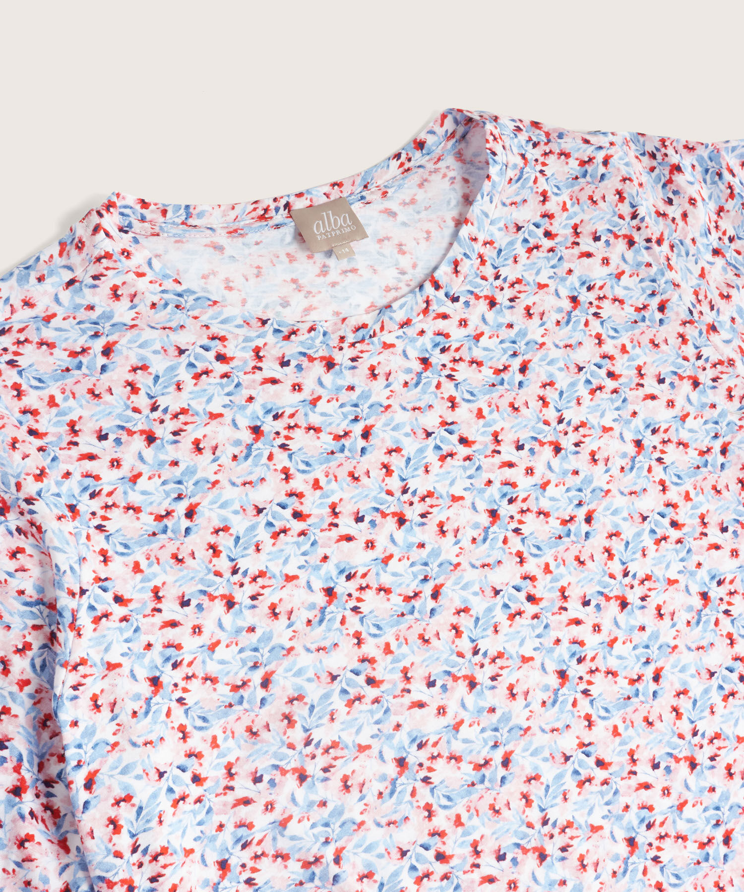 Camiseta Manga Al Codo Estampada