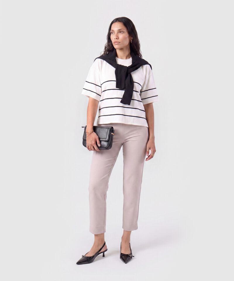 Pantal&oacute;n Ajustado De Tiro Alto Mujer