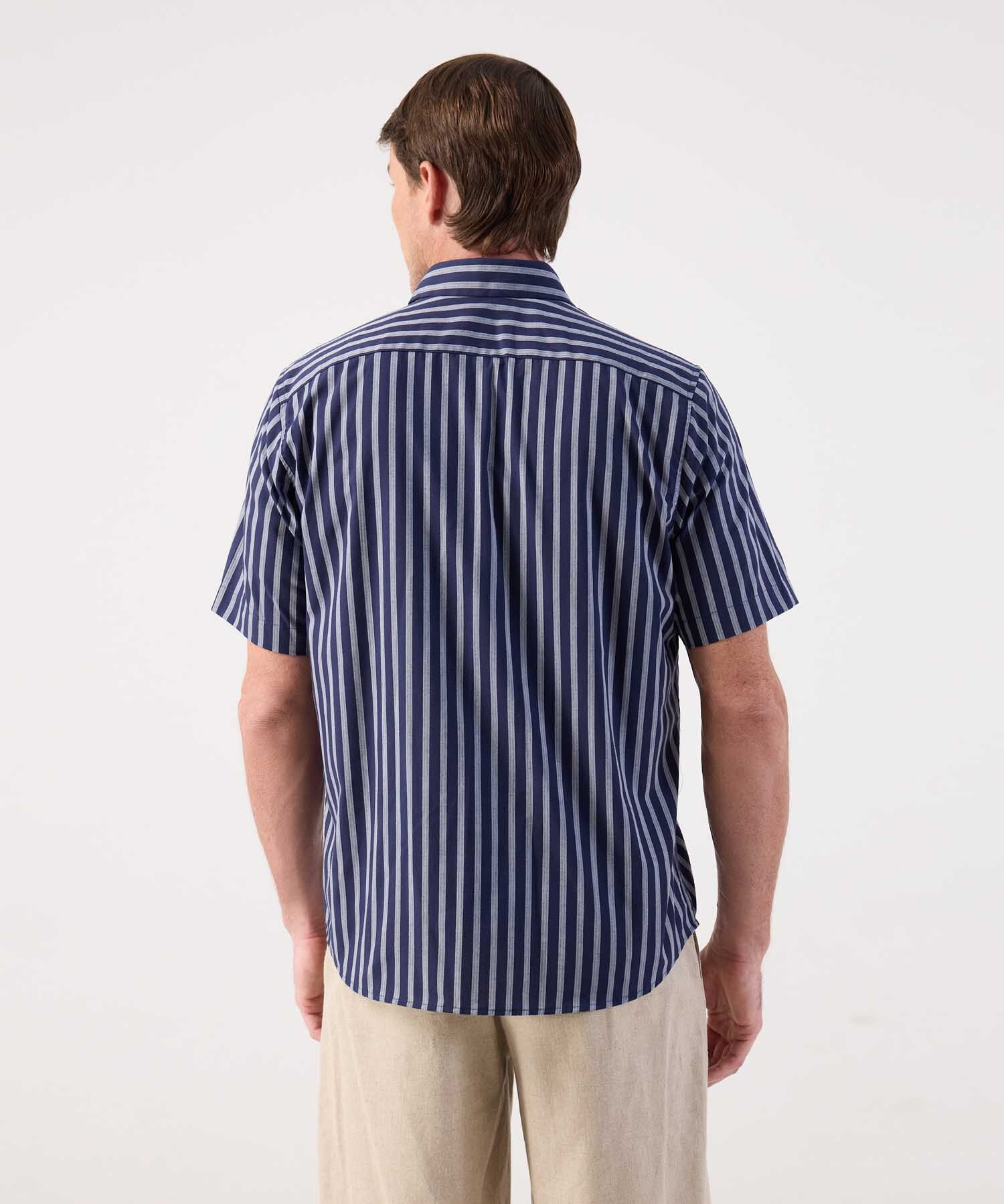 Camisa de Manga Corta Estampada para Hombre Casual