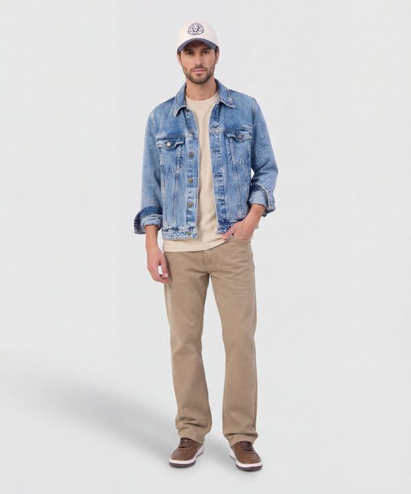 Camiseta Regular Fit Unicolor para Hombre