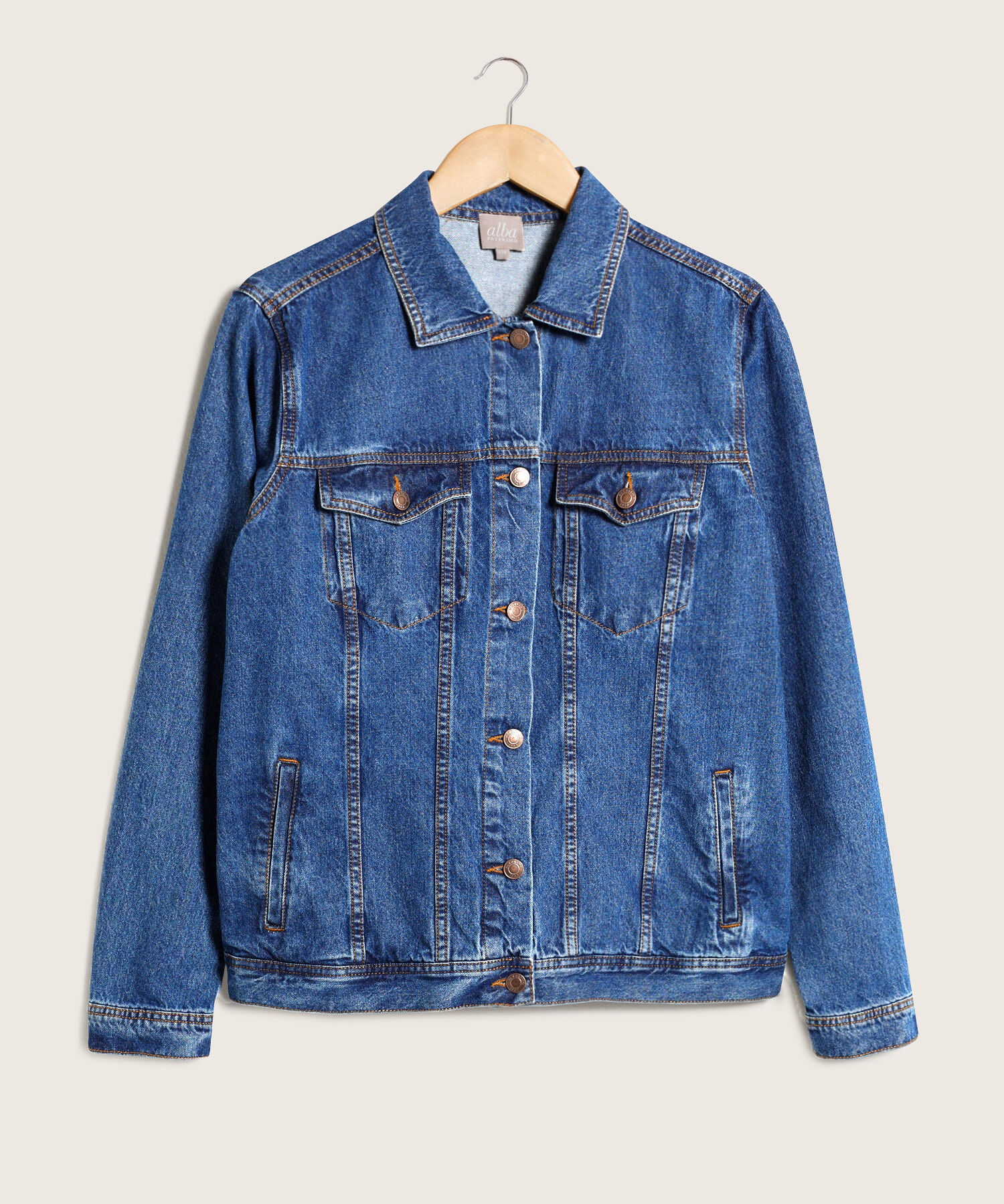 Chaqueta Trucker Tono Medio Oscuro  Alba