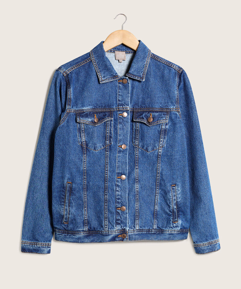 Chaqueta Trucker Tono Medio Oscuro  Alba