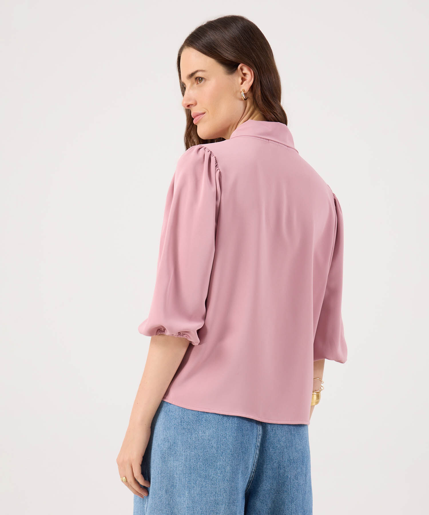 Blusa Manga ¾ Con Detalle