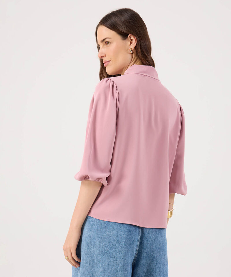 Blusa Manga ¾ Con Detalle