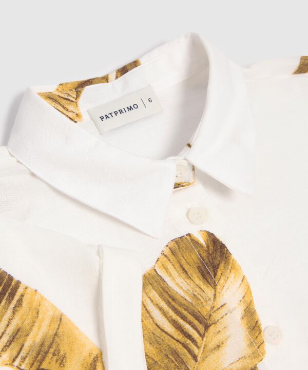 Vestido Estampado Con Cinturon  image number null