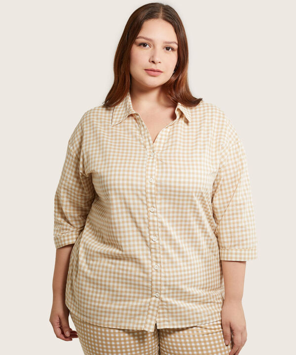 Camisa Manga Corta Con Guardapolvo