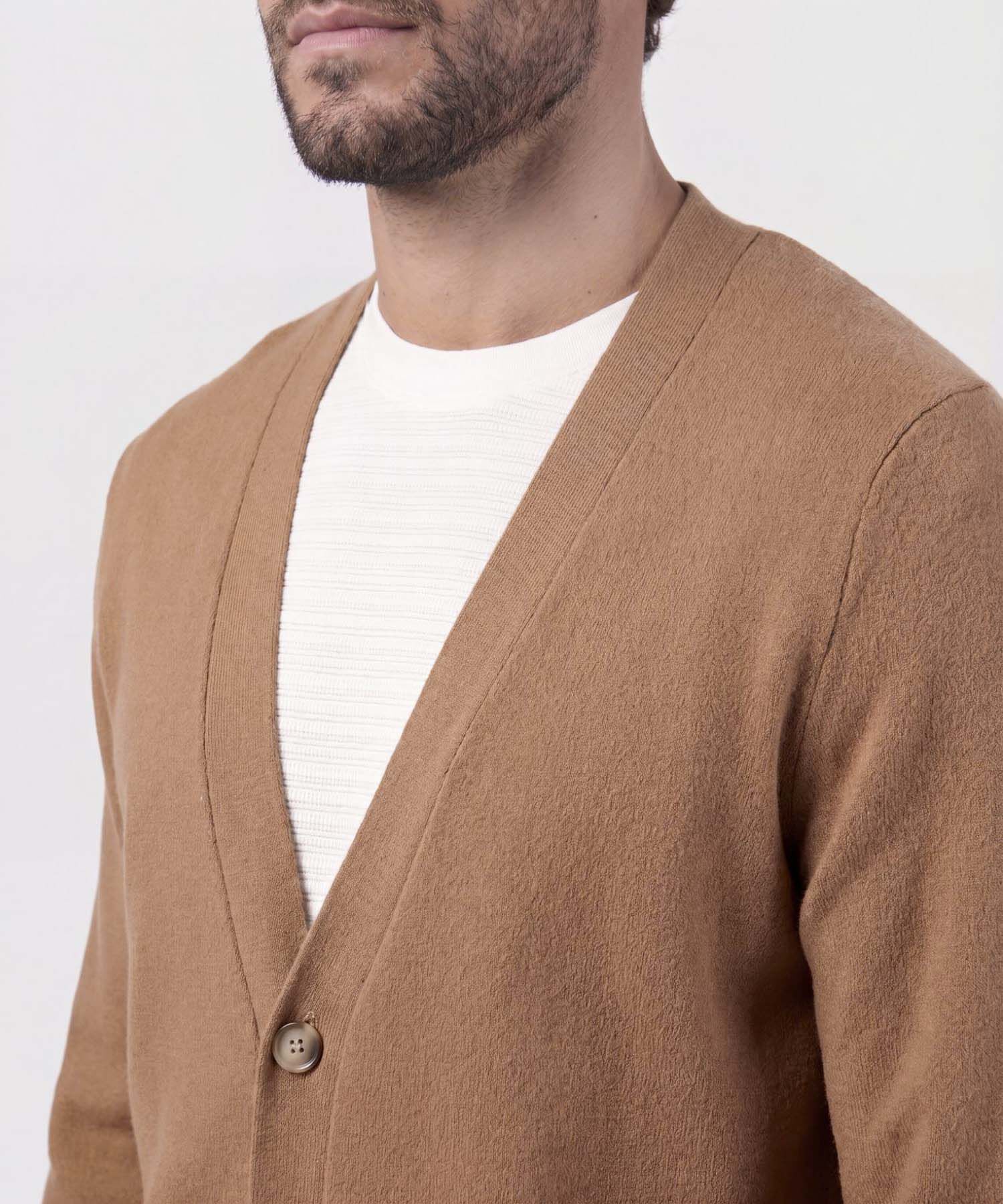 C&aacute;rdigan con Botones para Hombre