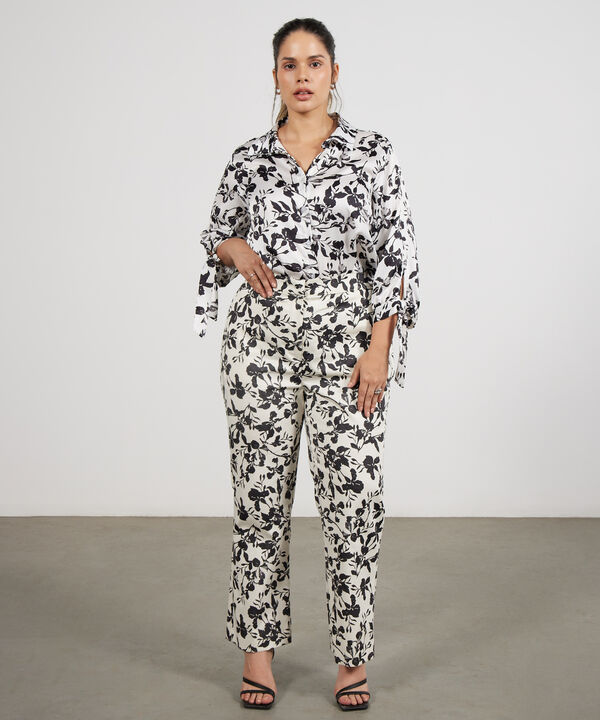 Camisa Manga 3/4 Con Amarre