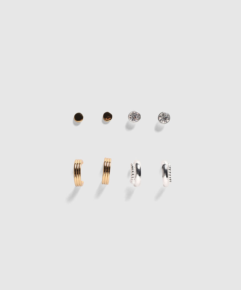 Set X3 Aretes Y Candongas Para Mujer