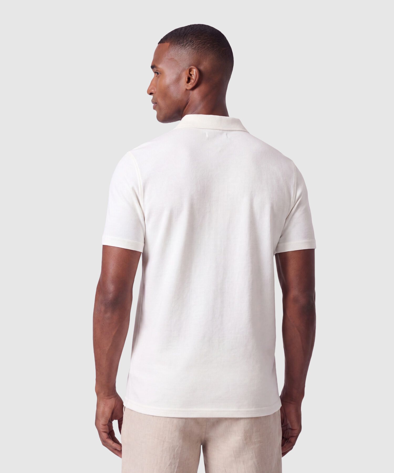 Polo Unicolor Para Hombre