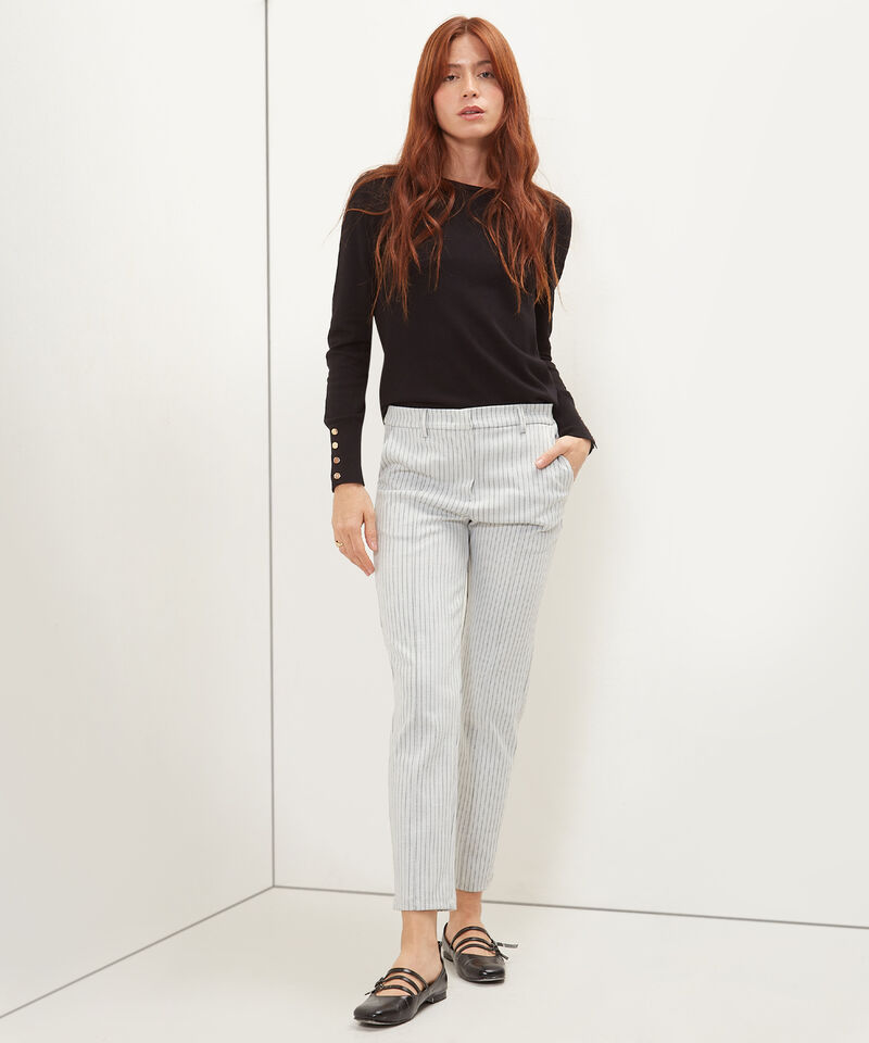 Leggins Preteñido Tipo Pantalón Con Bolsillos Laterales Y Vena En Delantero, Serena