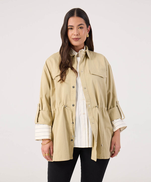 Chaqueta Para Mujer Curvy Destructurada image number null