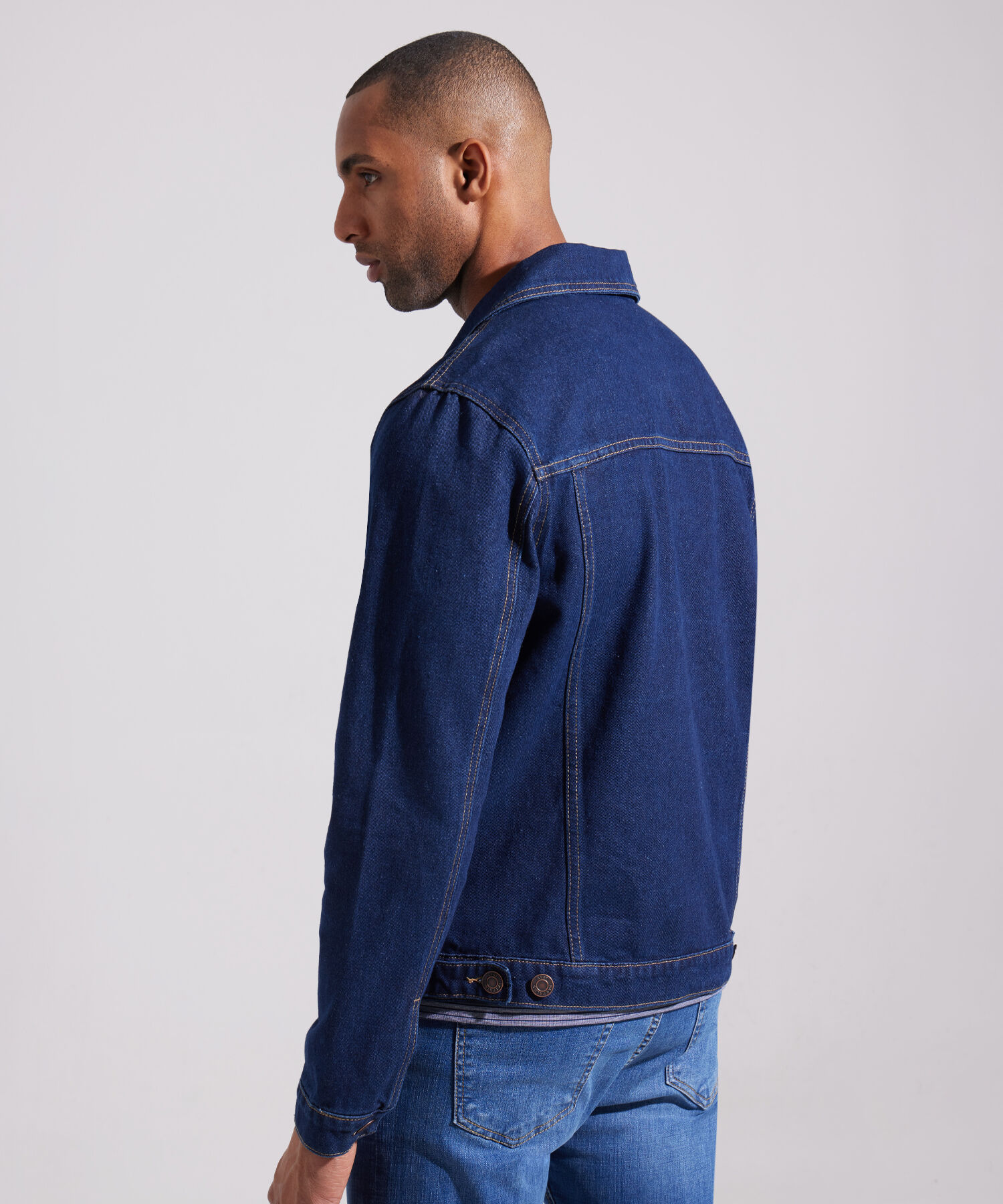 Chaqueta Trucker Azul Oscura