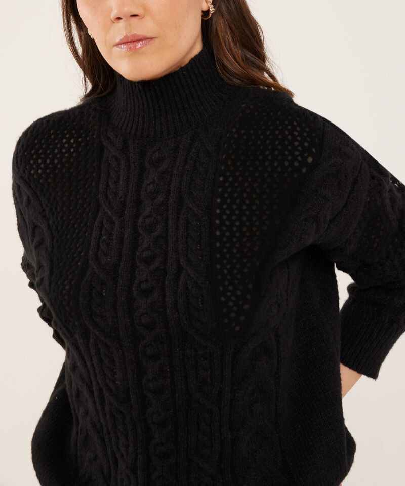 Saco Cuello Alto Tejido