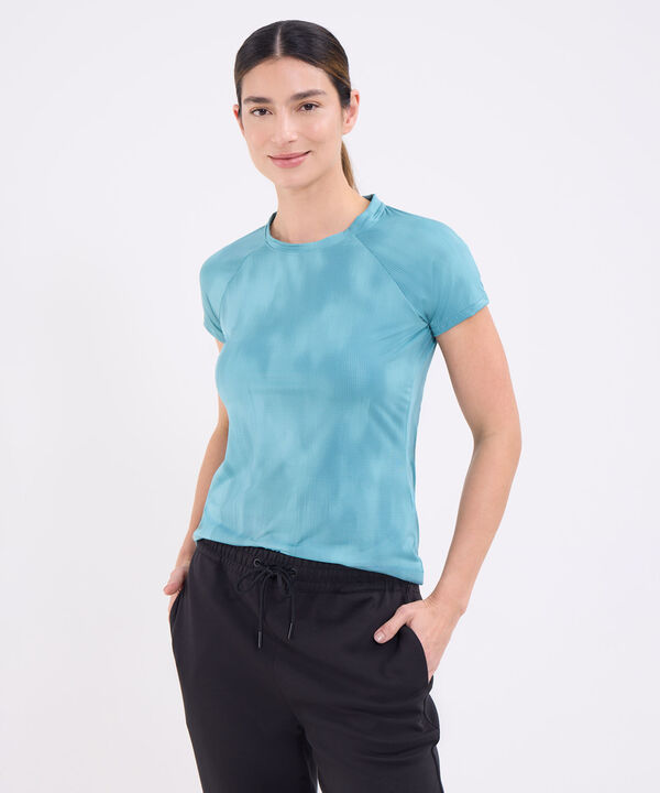 Camiseta manga corta estampada para mujer image number null