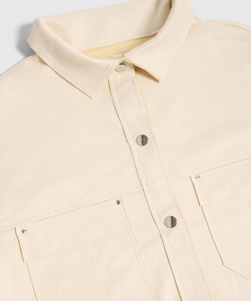 Chaqueta Unicolor Estilo Cargo para Mujer