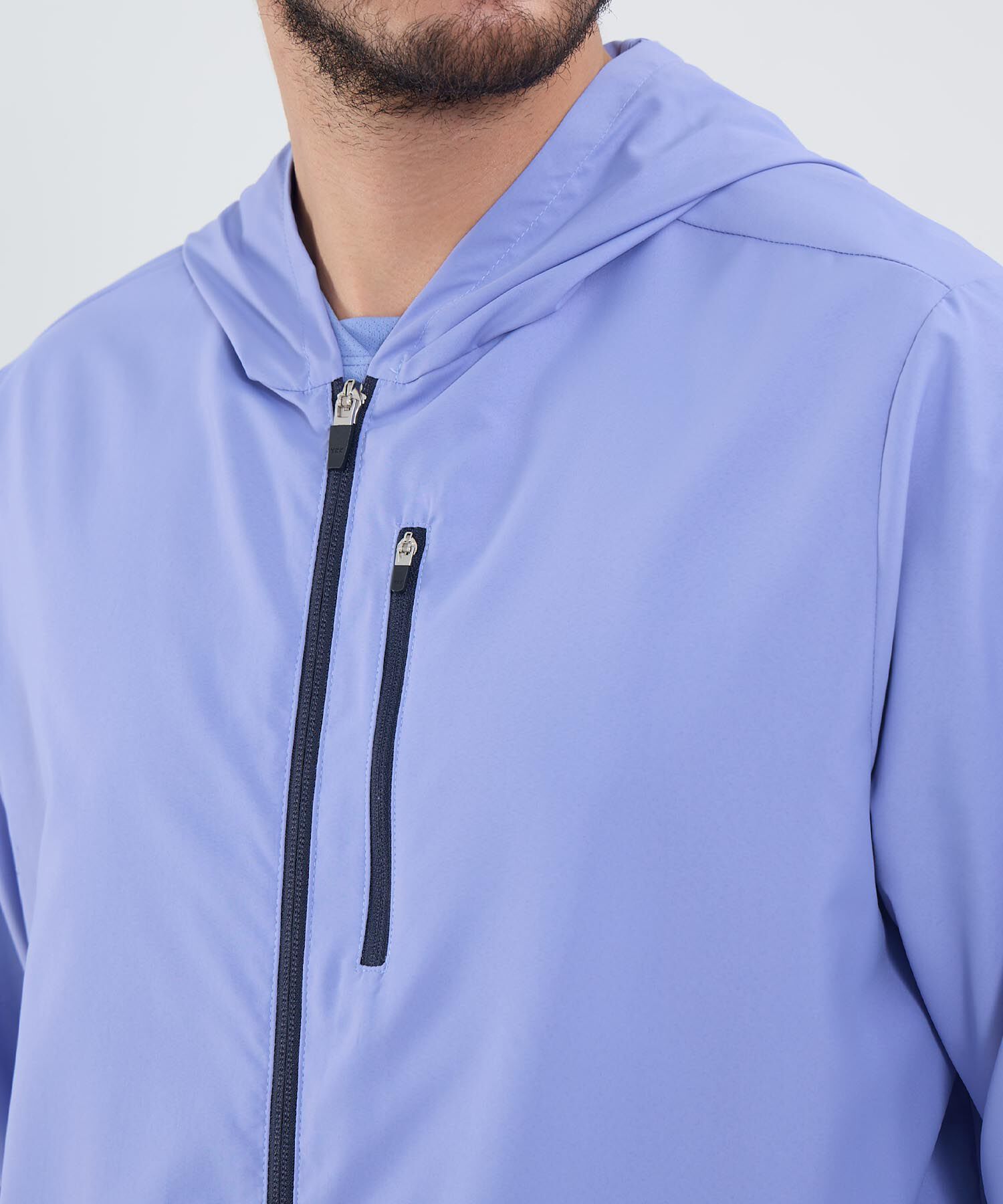 Chaqueta Unicolor Con Bolsillo