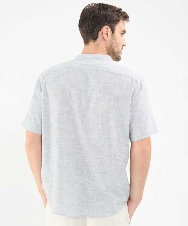 Camisa en Efecto Lino
