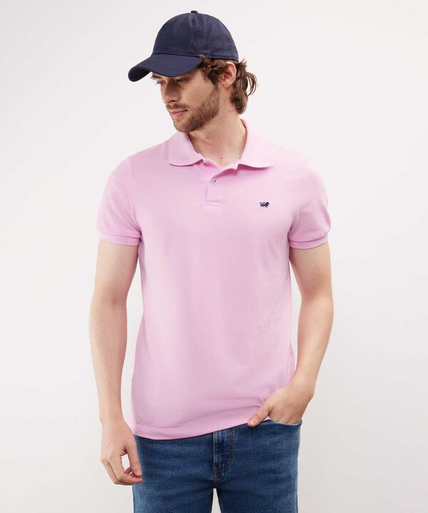 Polo Tejido Unicolor Cuello Y Puños Tejidos,Sin Bolsillo Con Hiladillo. image number null