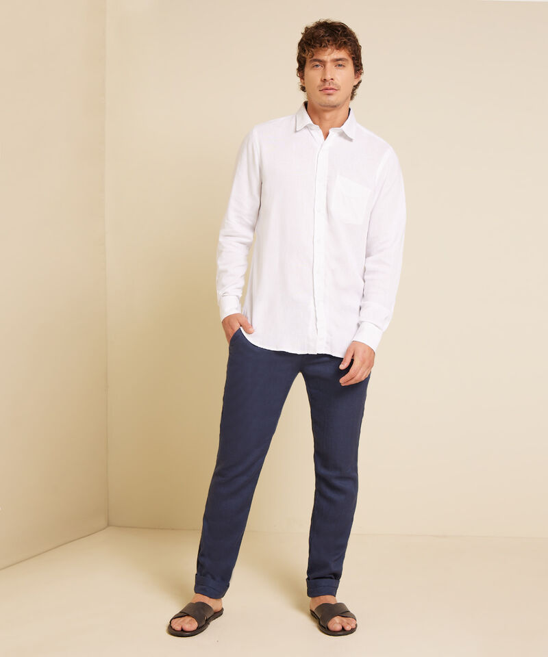 Camisa Unicolor Manga Larga