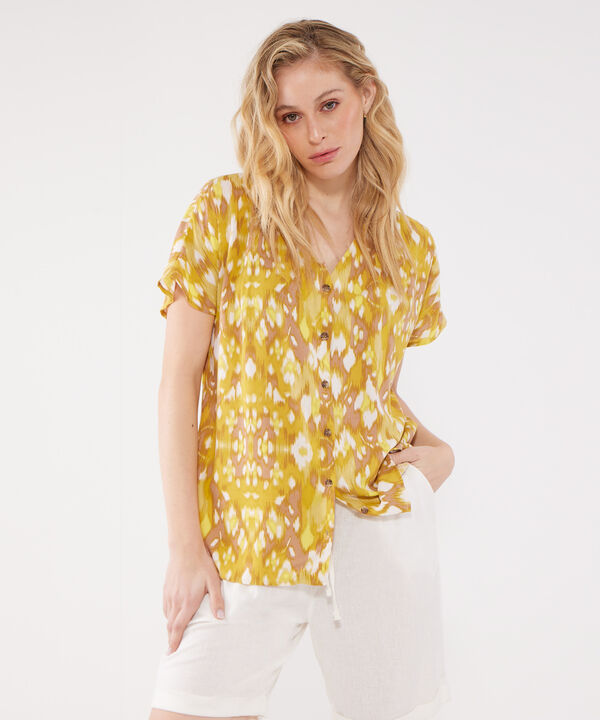Blusa Estampada con Escote en v image number null