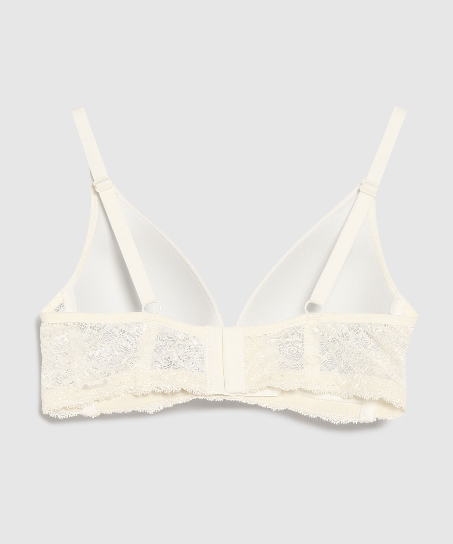 Brasier Con Copa Triangular Con Encaje En Base