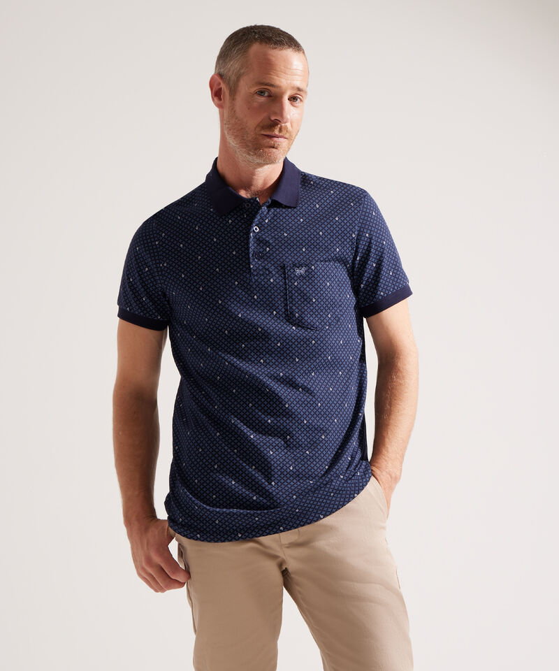 Polo Tejida con Estampado