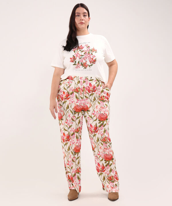 Pantalon Estampado Recto image number null