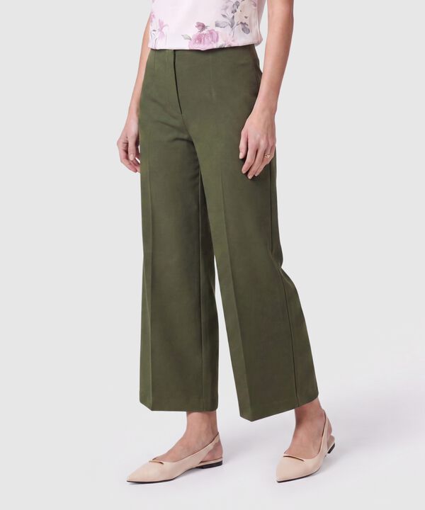 Pantal&oacute;n Culotte De Tiro Alto Mujer image number null