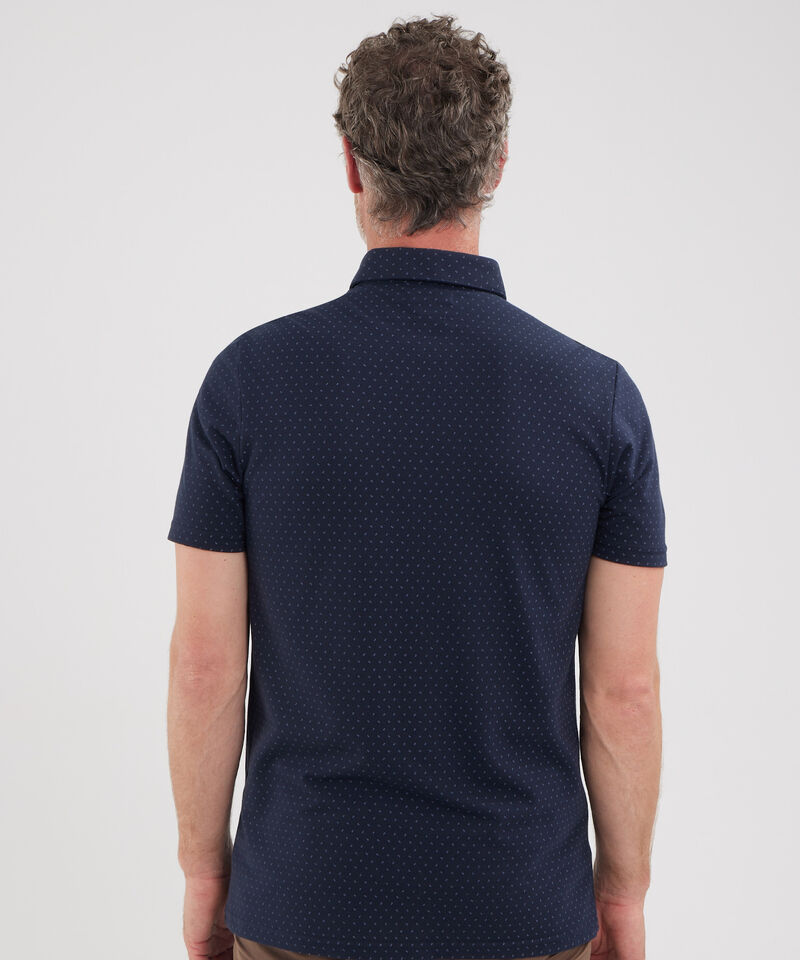 Polo Cuello Maquina Estampada Con Bolsillo