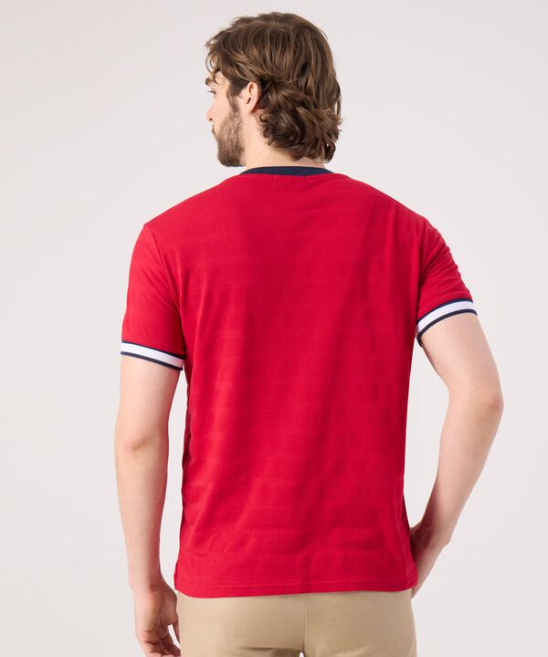 Camiseta Unicolor Con Detalle En Mangas 