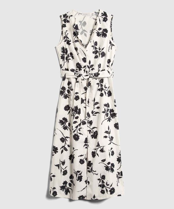 Vestido Estampado Con Cinturon image number null