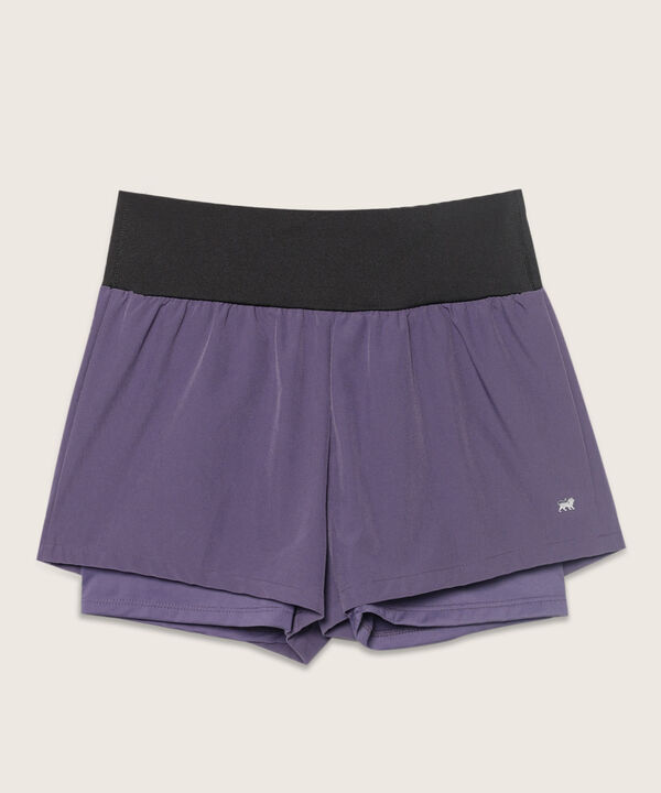 Short Plano Con Bóxer Interno Tipo Biker