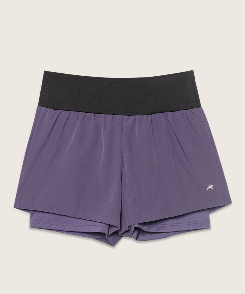Short Plano Con Bóxer Interno Tipo Biker