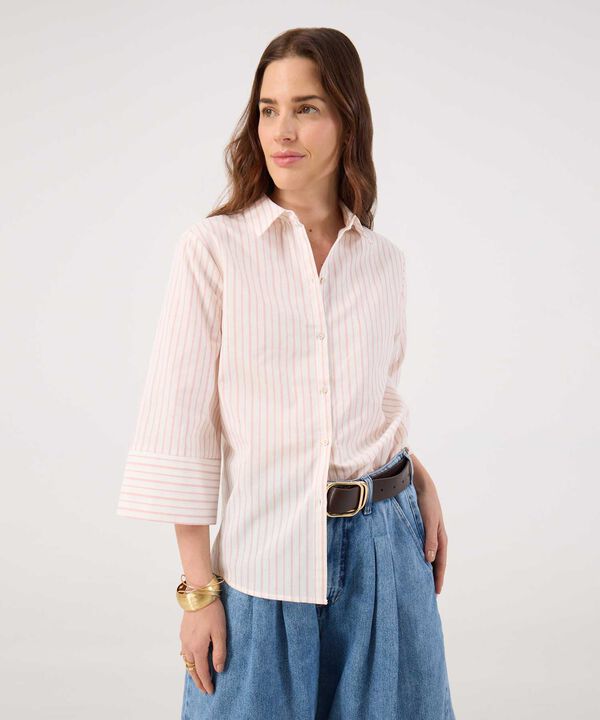 Camisa  Manga ¾  A Rayas image number null