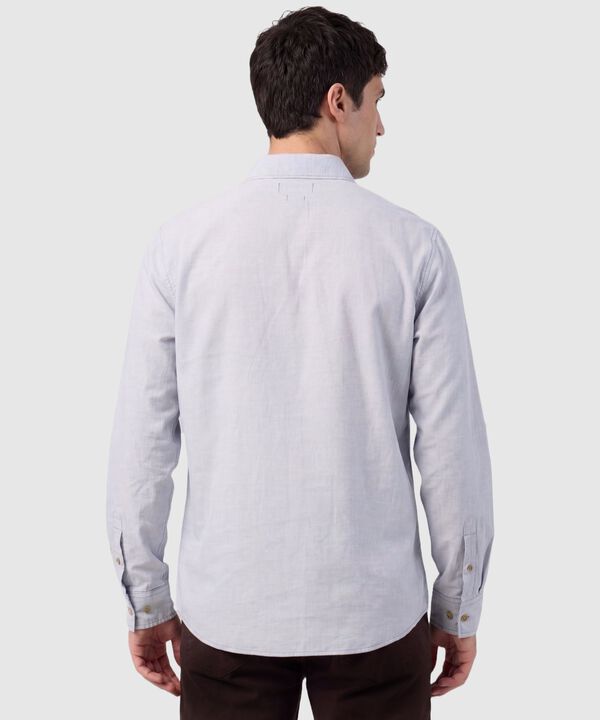 Camisa Manga Larga Con Charretera Hombre