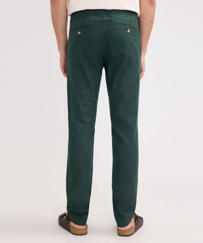 Pantalón Chino Lino Con  Elastico