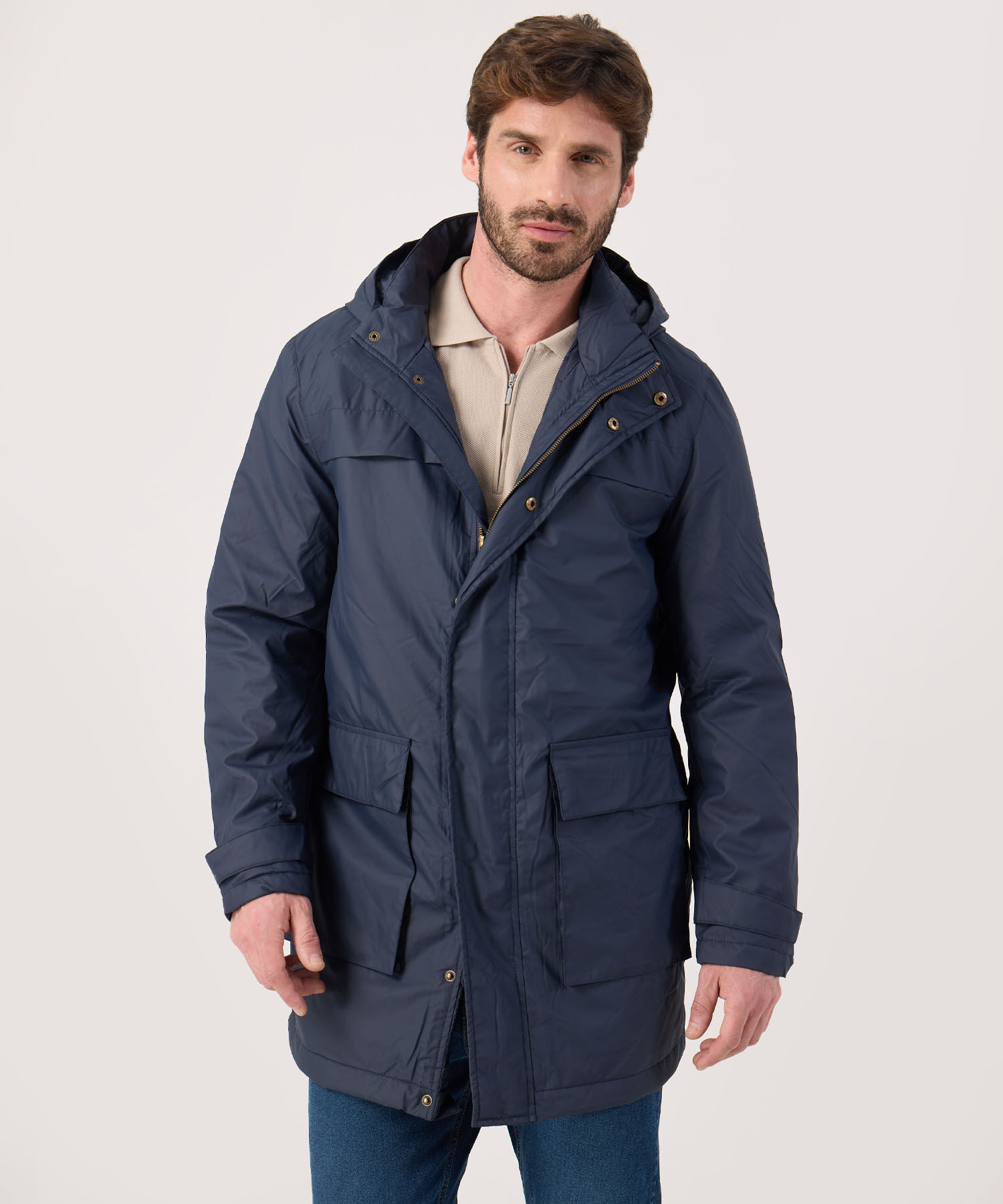 Chaqueta Parka Unicolor 