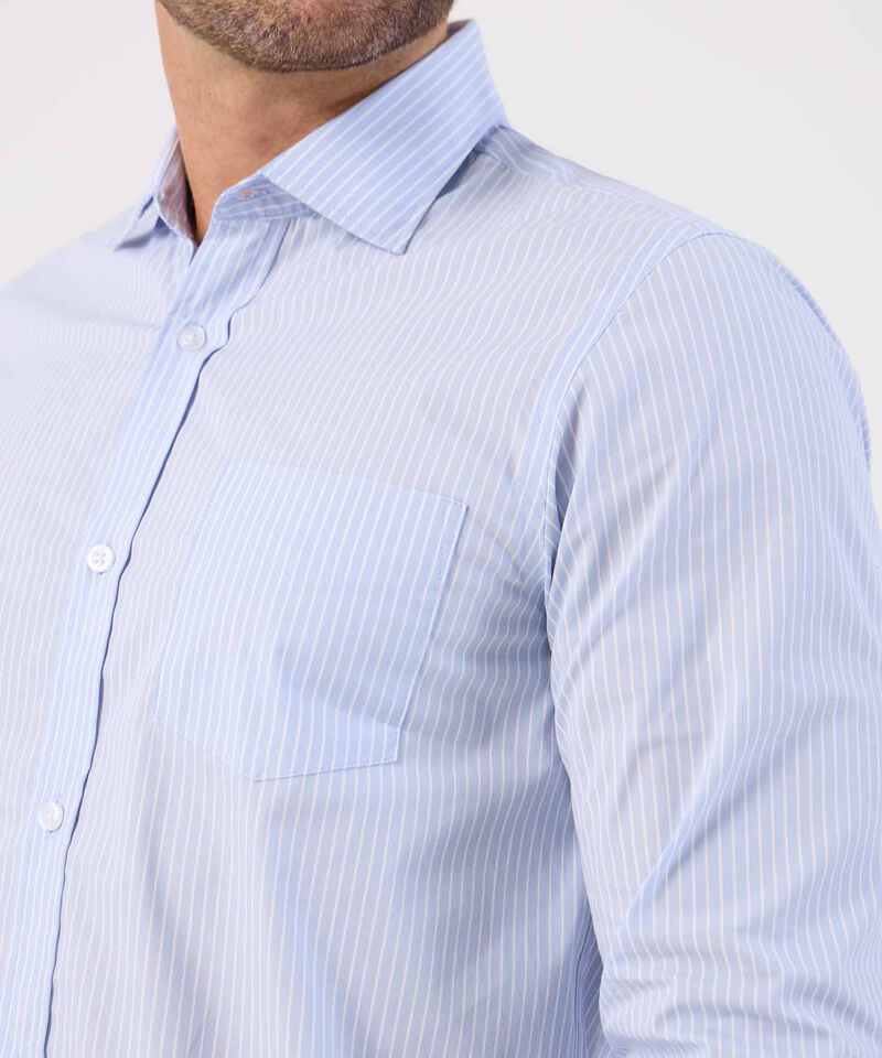 Camisa de Rayas Manga Larga para Hombre