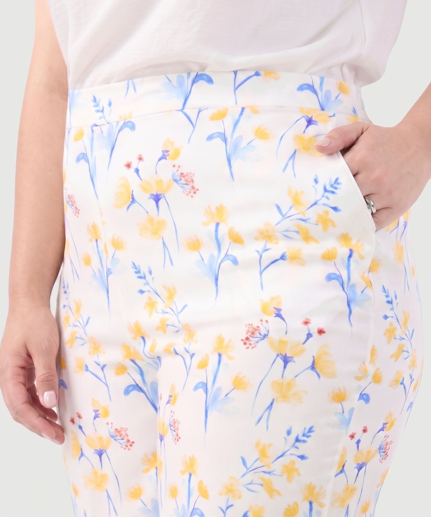 Pantal&oacute;n Recto Tiro Alto Mujer Curvy