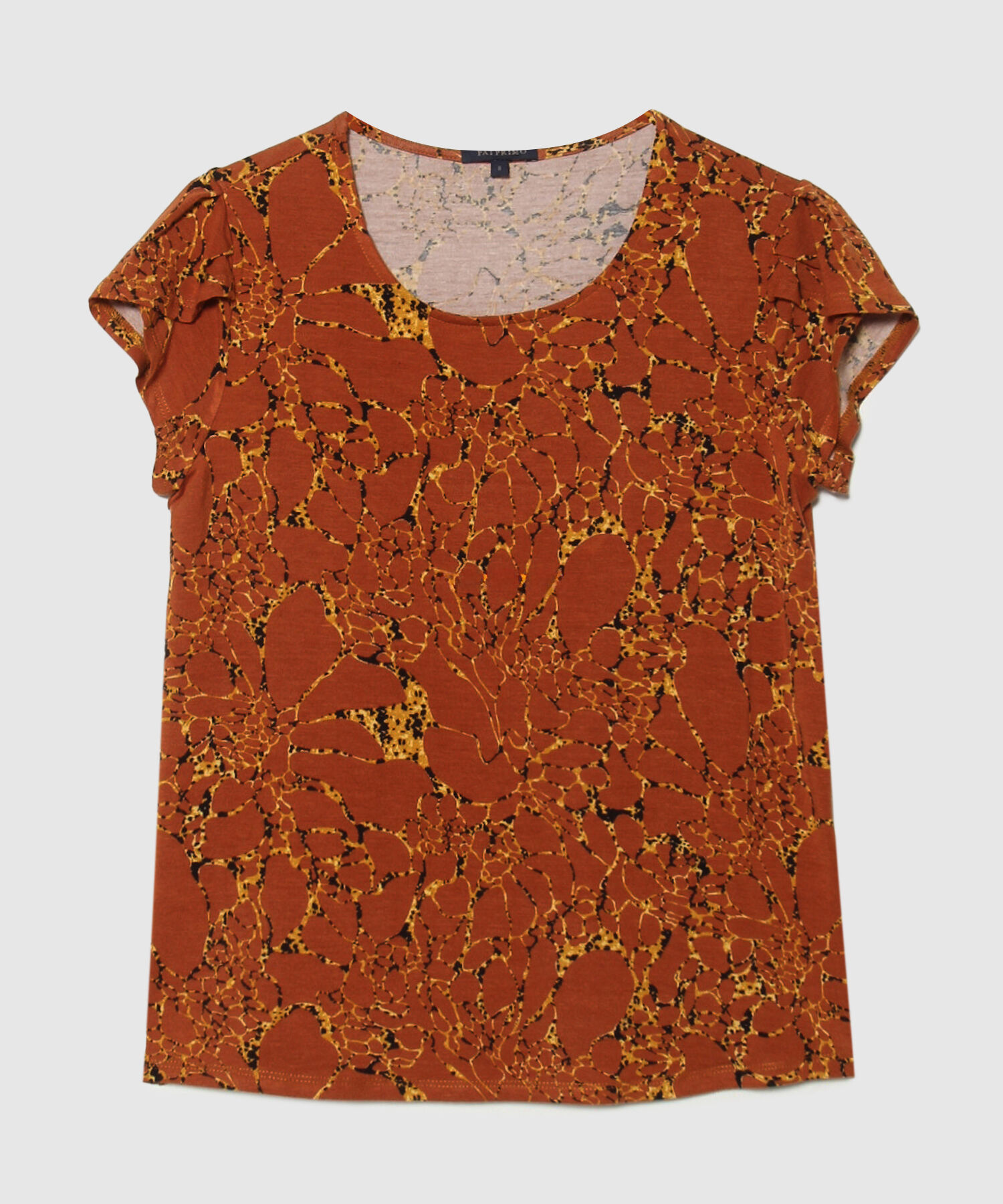 Camiseta Cuello Redondo Estampada