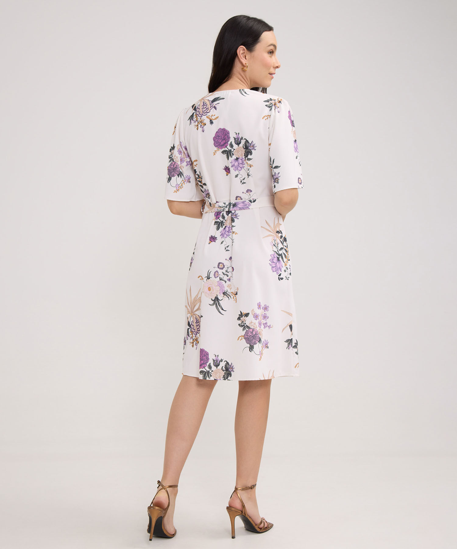 Vestido Estampado Corto