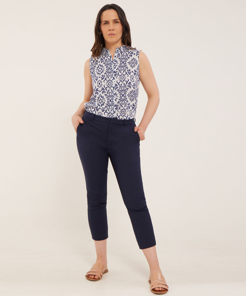 Pantalón Capri Unicolor