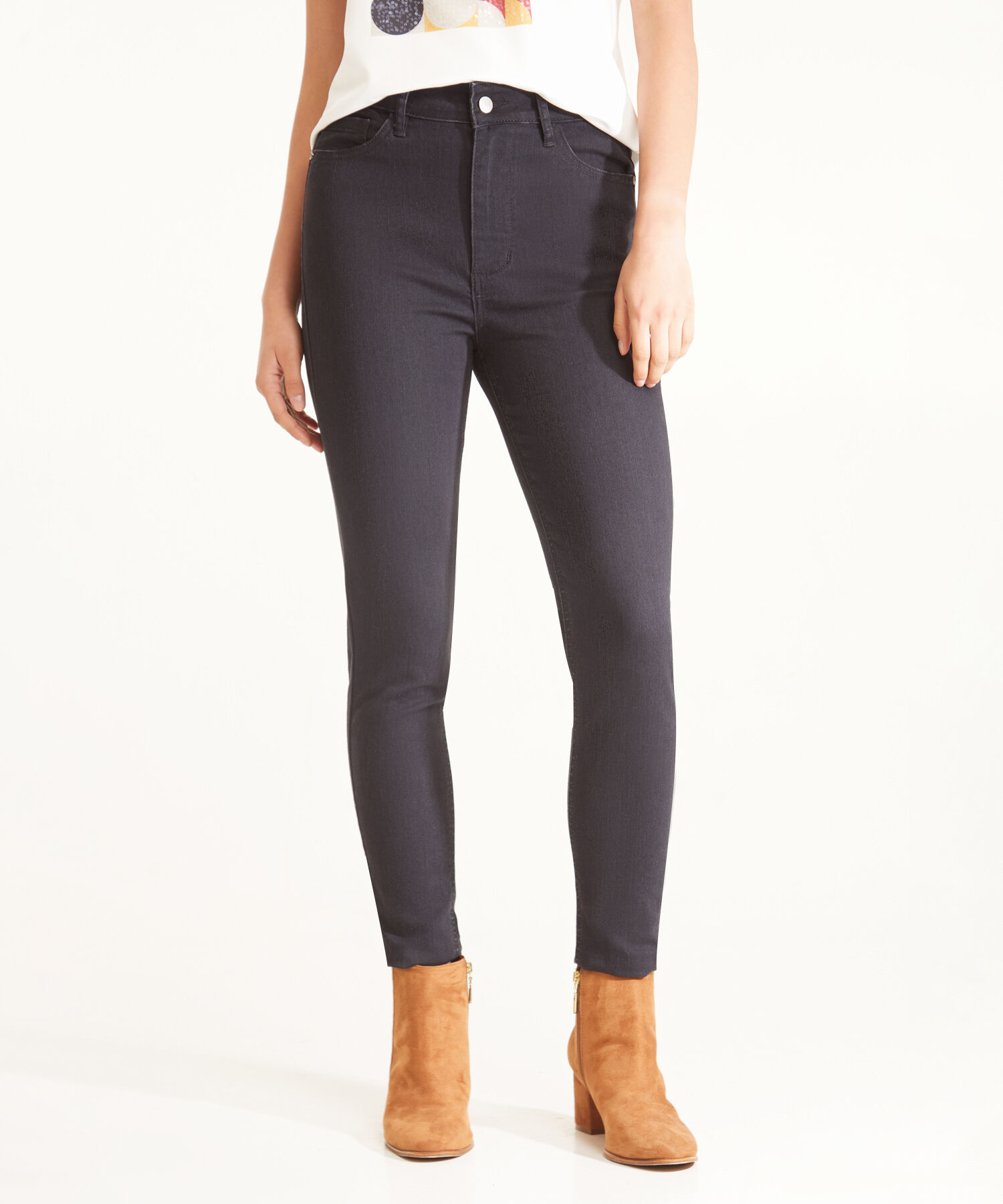 Jean Skinny Tiro Medio