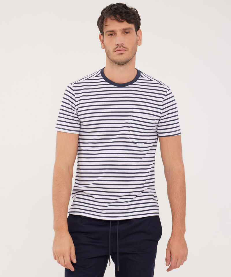 Camiseta Cuello Redondo Multirayas