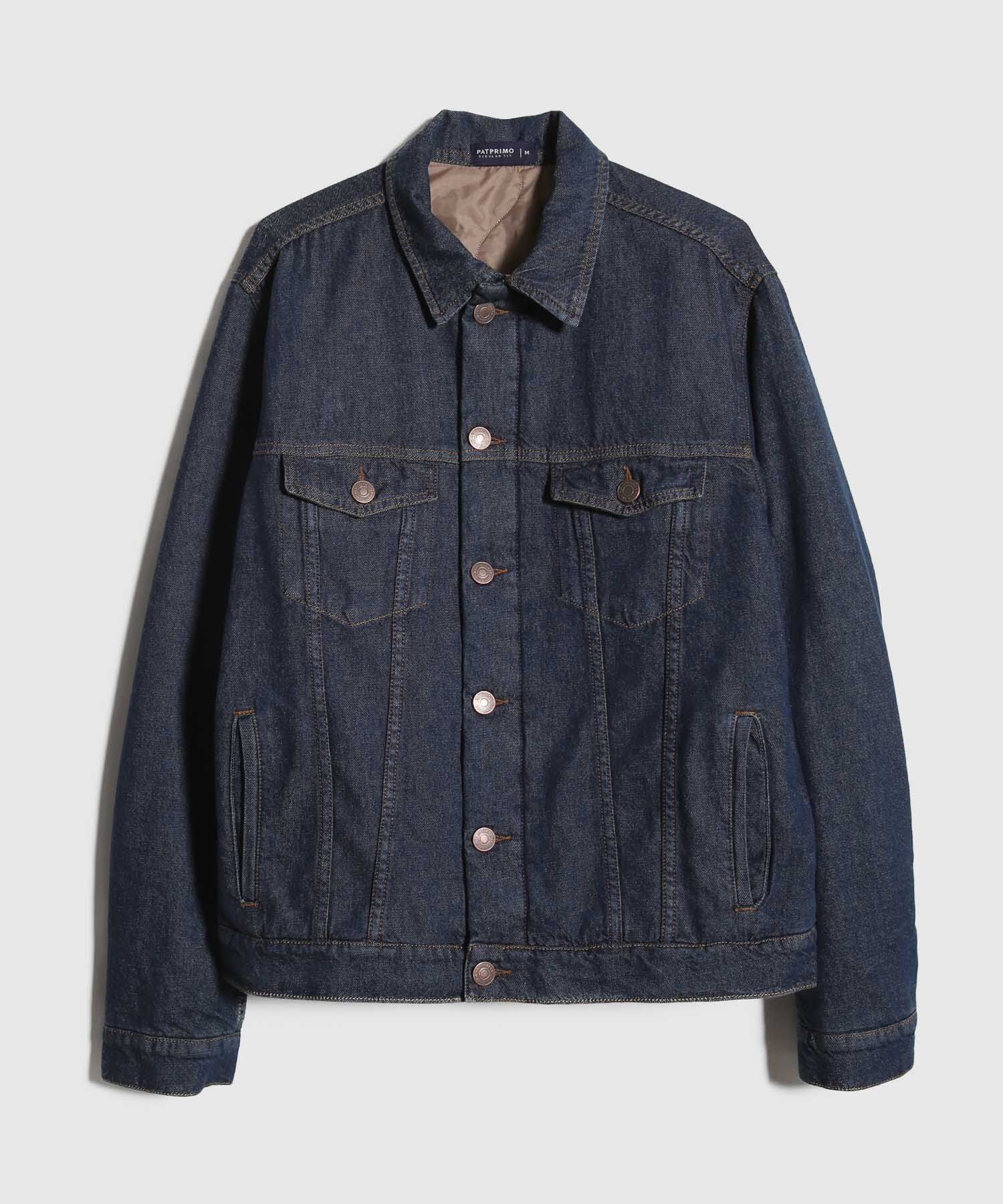 Chaqueta Trucker Con Forro Acolchado Tono Raw