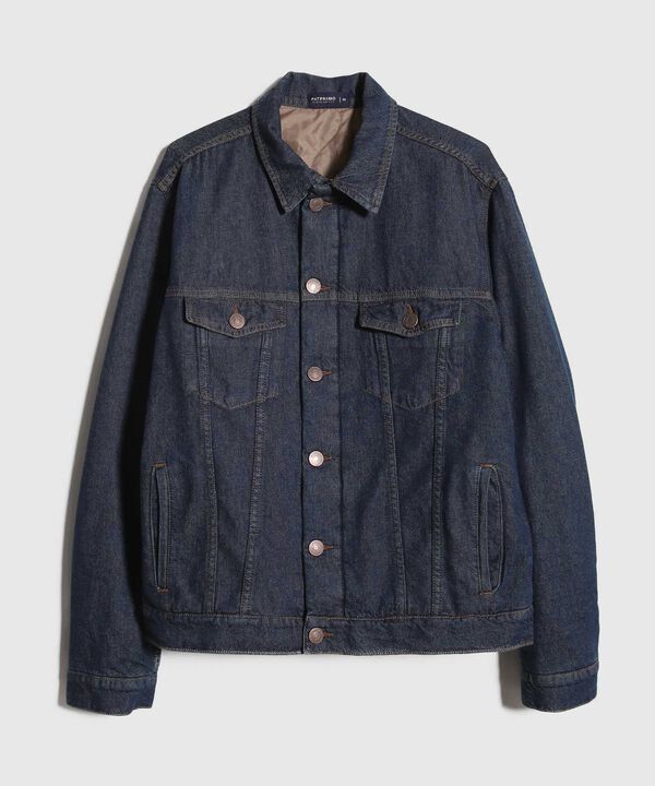 Chaqueta Trucker Con Forro Acolchado Tono Raw