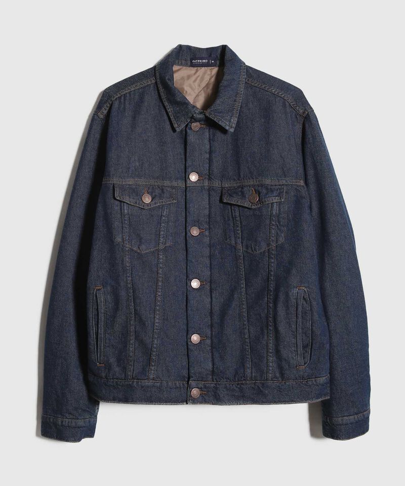 Chaqueta Trucker Con Forro Acolchado Tono Raw